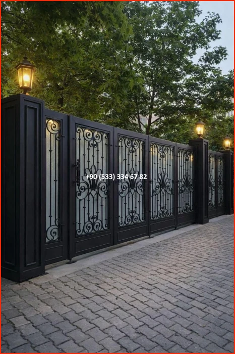 VİLLA KAPILARI-FERFORJE VİLLA KAPILAR-VİLLA GİRİŞ KAPILAR-BAHÇE KAPILARI-FERFORJE KAPILAR met8440