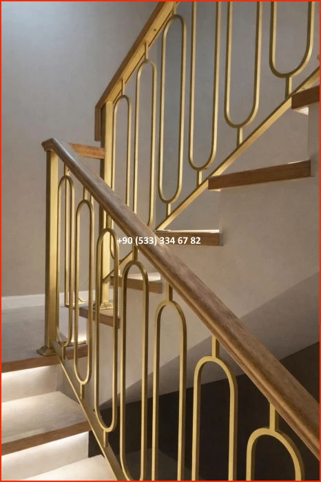 MERDİVEN KORKULUKLARI- MERDİVEN KORKULUK TASARIMI- FERFORJE MERDİVEN KORKULUK MODELLERİ met8399